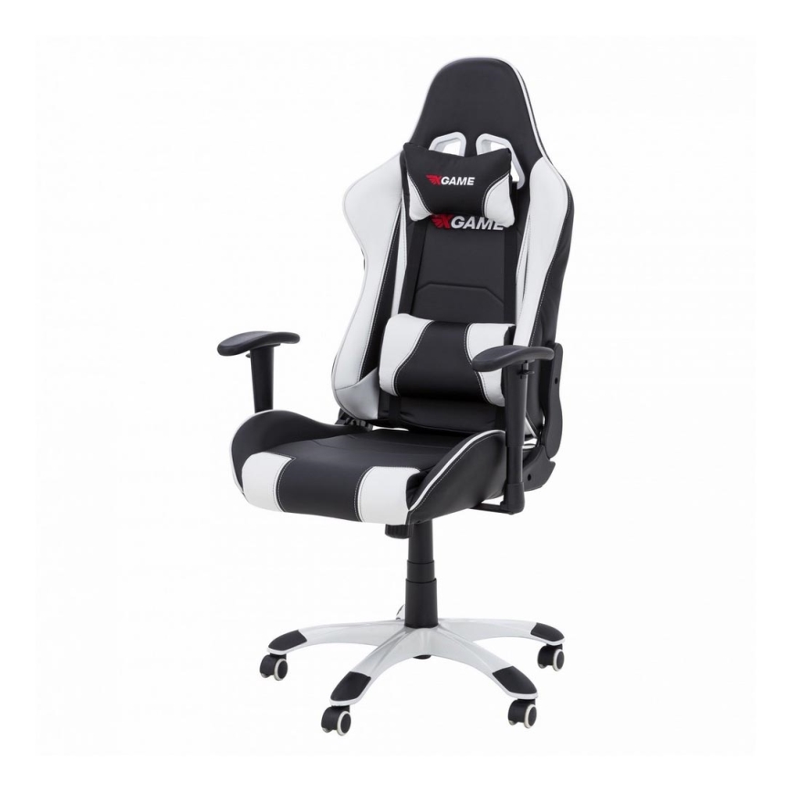 Gaming stoel zwart/wit