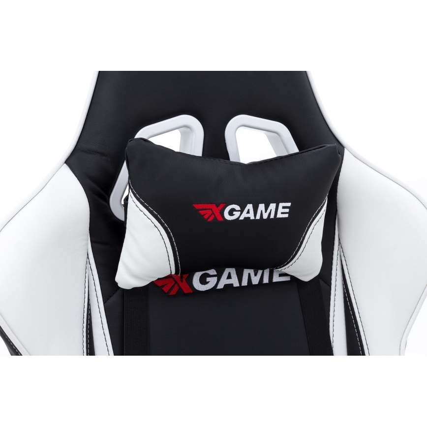 Gaming stoel zwart/wit