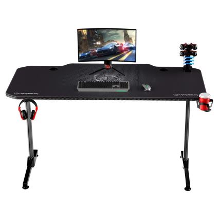 Gaming Tafel 140 x 66 cm zwart