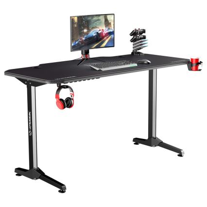 Gaming Tafel 140 x 66 cm zwart