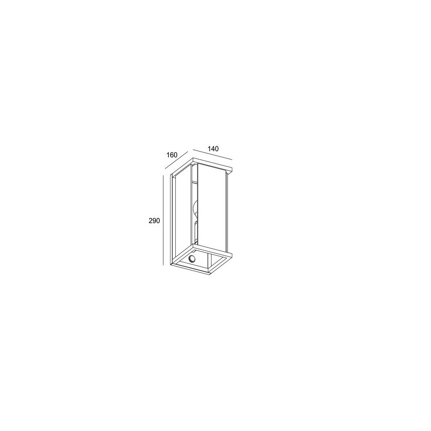 Gardino LX1465 - Buitenlamp met sensor MELISSA 1xE27/15W/230V IP54