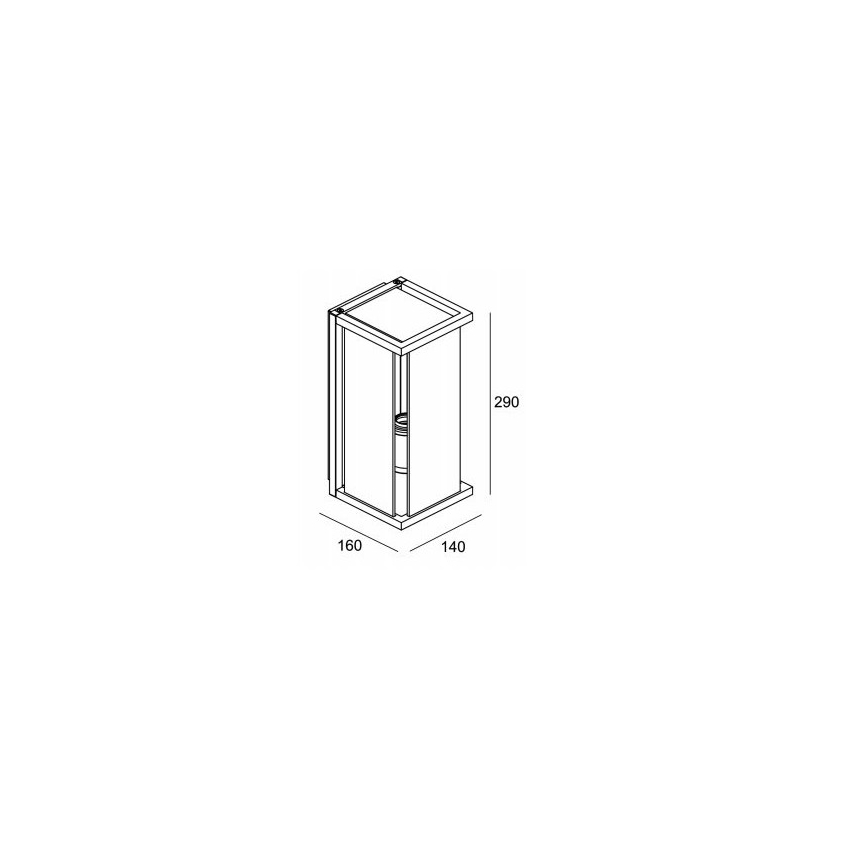 Gardino LX1466 - Wandlamp voor buiten MELISSA 1xE27/15W/230V IP54
