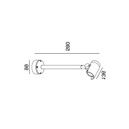 Gardino LX1674 - LED Wandspot voor buiten ROSE LED/15W/230V IP65