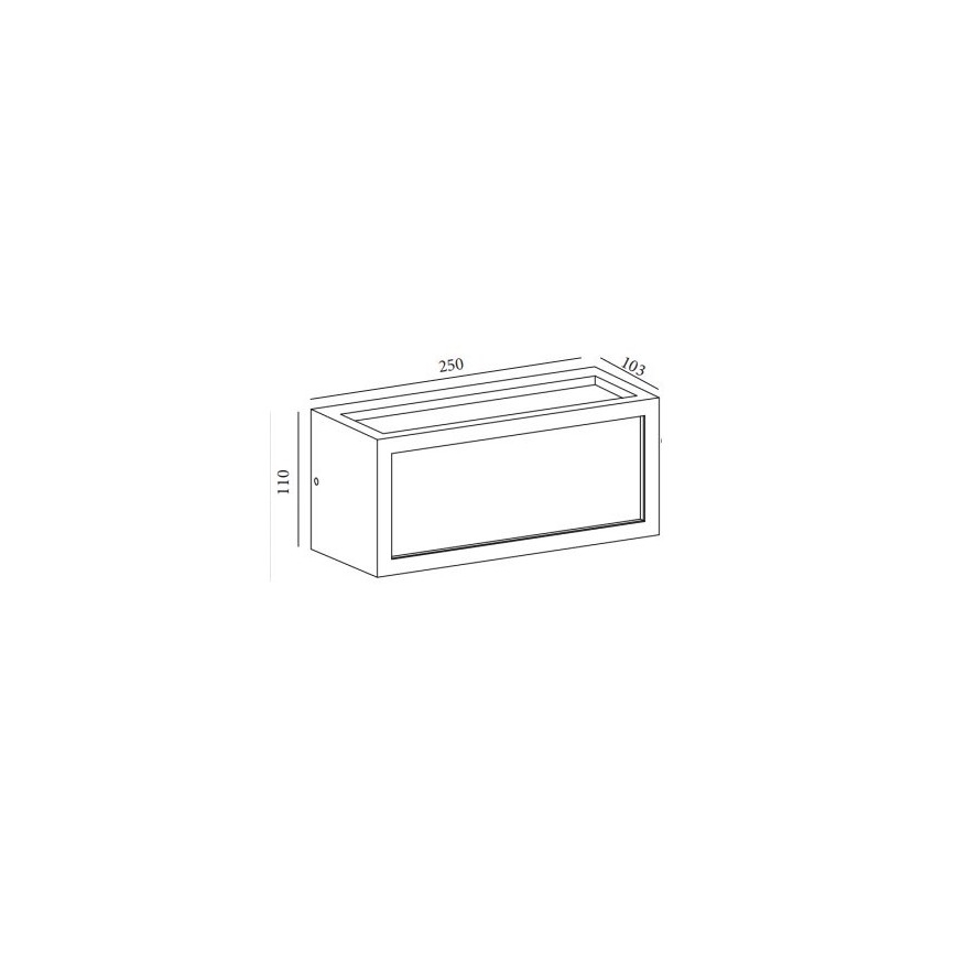 Gardino LX5705-LED - LED Wandlamp voor buiten BETULLA LED/18W/230V IP54