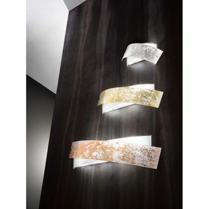 Gea Luce CAMILLA A M arg - Wandlamp CAMILLA 4xE14/28W/230V 54 cm zilver