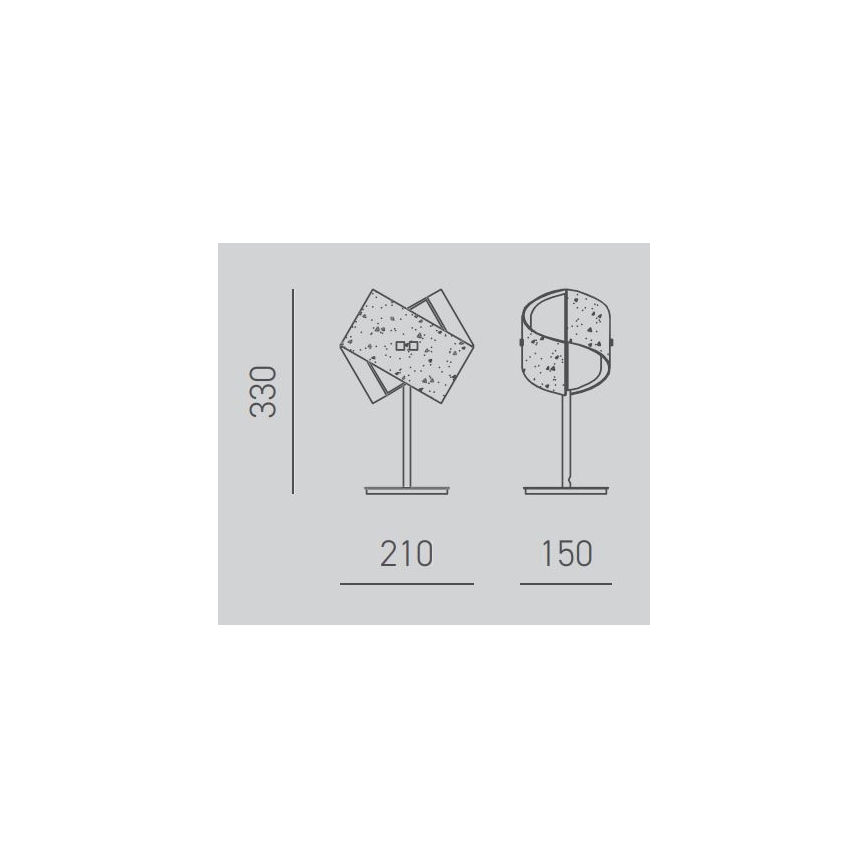 Gea Luce CAMILLA L P arg - Tafellamp CAMILLA 1xE14/42W/230V zilver