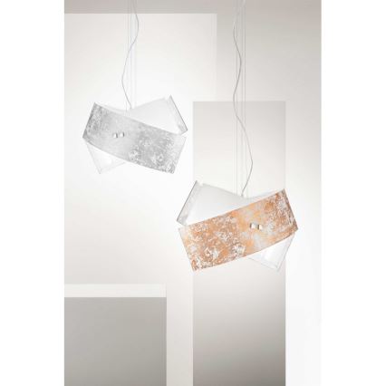 Gea Luce CAMILLA S G oro - Hanglamp aan een koord CAMILLA 2xE27/70W/230V goud