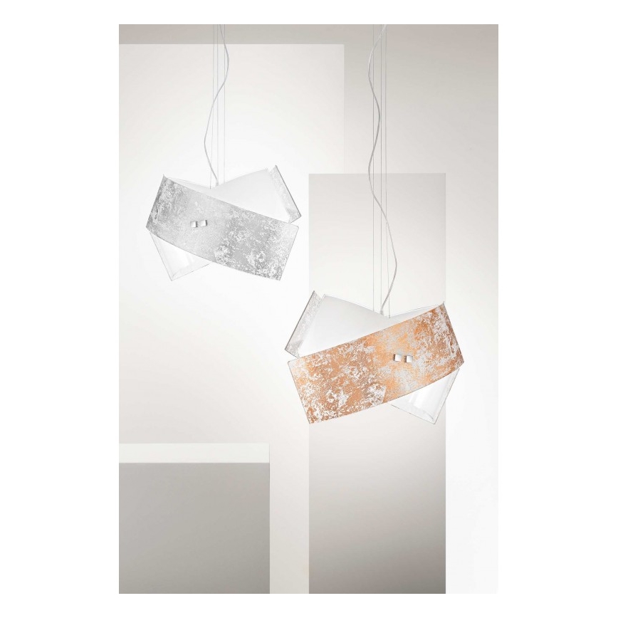Gea Luce CAMILLA S G oro - Hanglamp aan een koord CAMILLA 2xE27/70W/230V goud