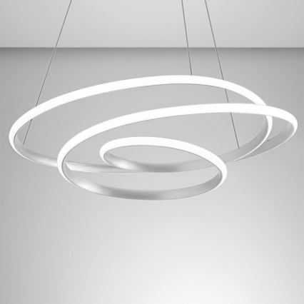 Gea Luce DIVA S G BIANCO - Dimbare LED hanglamp aan een koord DIVA LED/44W/230V wit