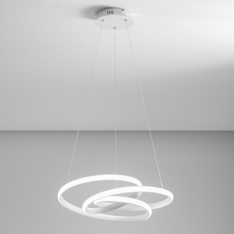 Gea Luce DIVA S P BIANCO - Dimbare LED hanglamp aan een koord DIVA LED/43W/230V wit