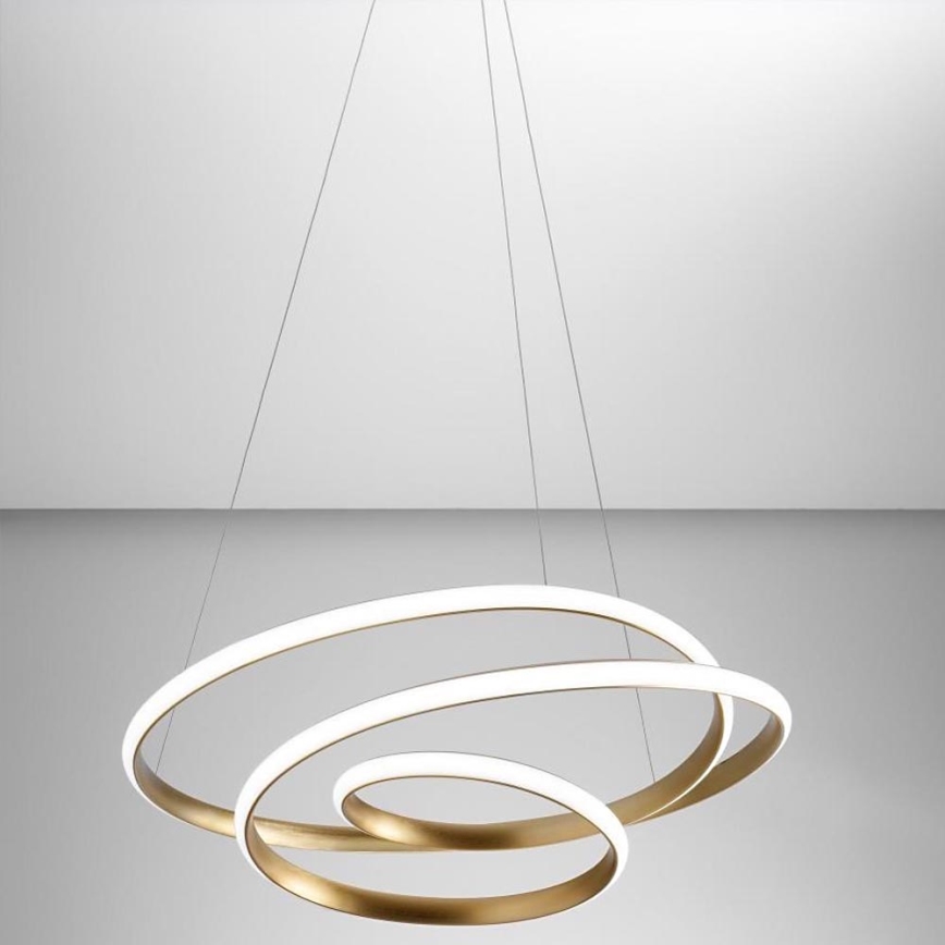 Gea Luce DIVA S P ORO - Dimbare LED hanglamp aan een koord DIVA LED/43W/230V goud