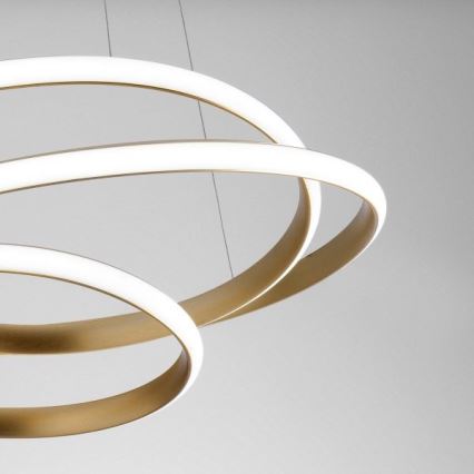 Gea Luce DIVA S P ORO - Dimbare LED hanglamp aan een koord DIVA LED/43W/230V goud