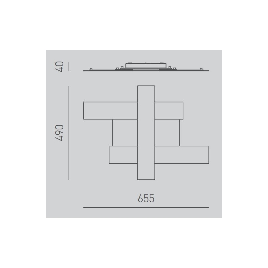 Gea Luce DOHA P P A - LED Plafondlamp DOHA LED/30W/230V 65,5 cm mat chroom