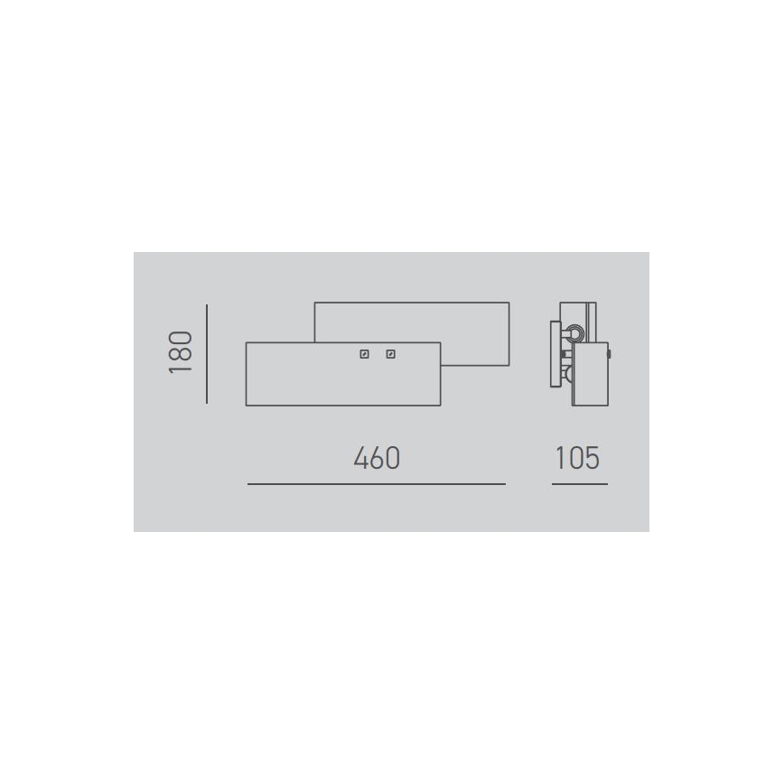 Gea Luce LARA A P oro - Wandlamp LARA 2xE14/42W/230V goud