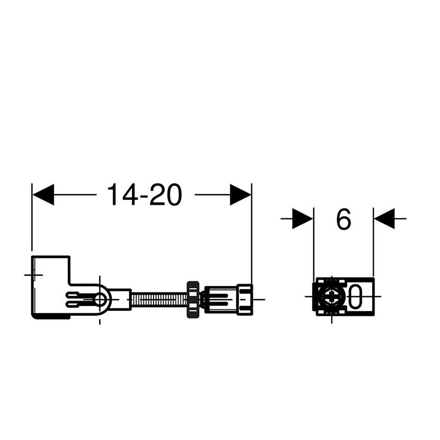 Geberit 111.835.00.1 - Duofix wandbevestigingsset