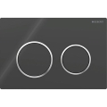 Geberit 115.085.KM.1 - Bedieningsplaat Omega20 21,2x14,2 cm zwart/glanzend chroom
