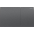 Geberit 115.622.QD.1 - Sigma70 bedieningsplaat 25x14,6 cm zwart chroom