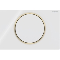 Geberit 115.758.KK.5 - Spoelknop Sigma10 24,6x16,4 cm wit/goud