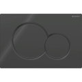 Geberit 115.770.DW.5 - Bedieningsplaat Sigma01 Round 24,6x16,4 cm zwart
