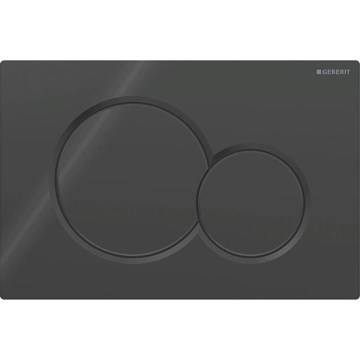 Geberit 115.770.DW.5 - Bedieningsplaat Sigma01 Round 24,6x16,4 cm zwart
