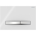 Geberit 115.788.11.2 - Bedieningsplaat Sigma50 24,6x16,4 cm wit/mat chroom