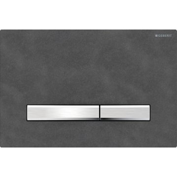 Geberit 115.788.JM.2 - Sigma50 bedieningsplaat 24,6x16,4 cm leisteen/mat chroom