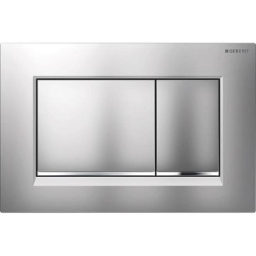 Geberit 115.883.JQ.1 - Sigma30 spoelknop 24,6 x 16,4 cm, mat chroom/glanzend chroom