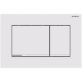 Geberit 115.883.JT.1 - Bedieningsplaat Sigma30 24,6 x 16,4 cm wit/glanzend chroom