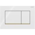 Geberit 115.883.KK.1 - Bedieningsplaat Sigma30 24,6x16,4 cm wit/goud