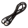 Gebreide USB-kabel USB-C / USB-C connector 60W 1m zwart