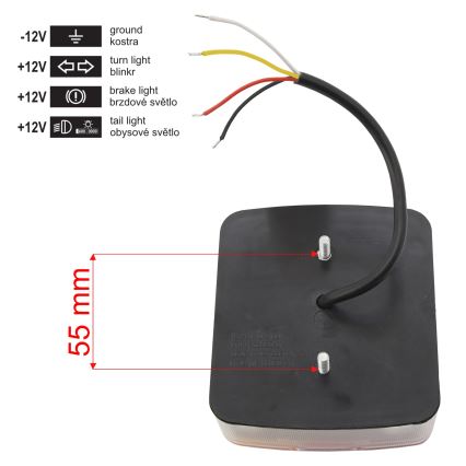 Gecombineerde LED Achterkant Lamp 12V