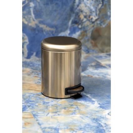 Gedy - Afvalemmer POTTY 3 l Soft Close mat goud