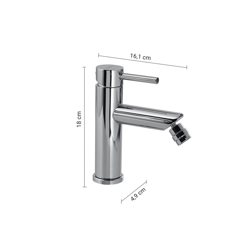Gedy - Bidetkraan COMO 18 cm glanzend chroom