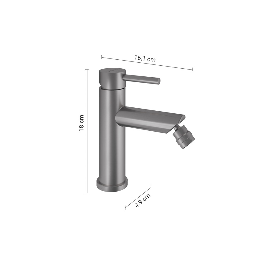 Gedy - Bidetkraan COMO 18 cm mat chroom