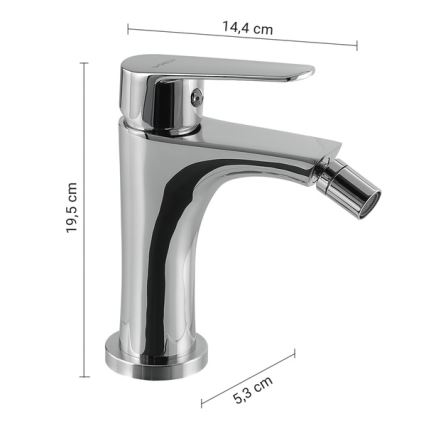 Gedy - Bidetkraan COMO 19,5 cm glanzend chroom