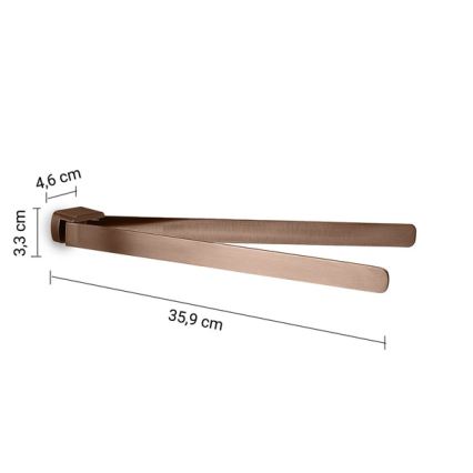 Gedy - Draaibare wandhanddoekhouder PIRENEI 36 cm brons
