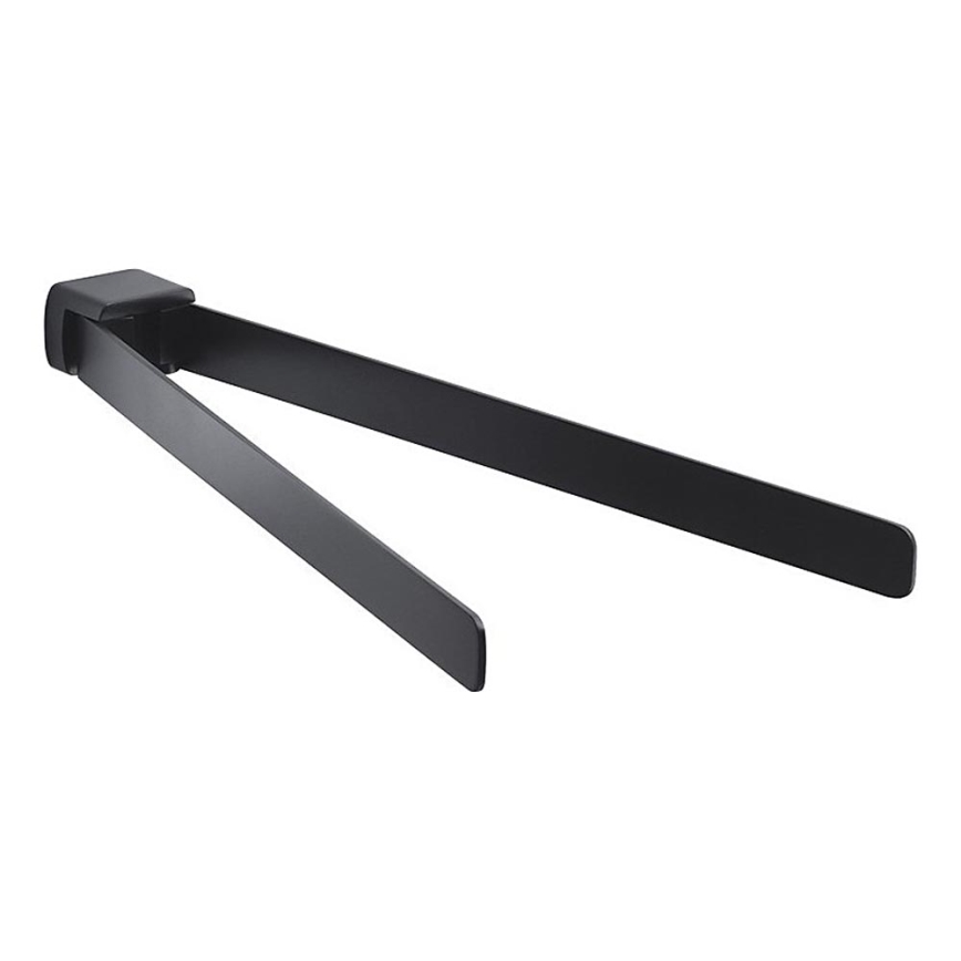 Gedy - Draaibare wandhanddoekhouder PIRENEI 36 cm mat zwart