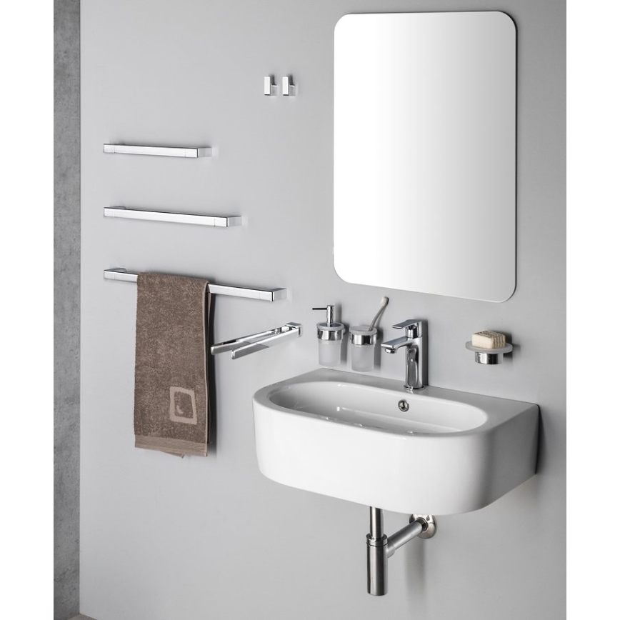 Gedy - Muur roterend handdoek houder PIRENEI 36 cm glanzend chroom