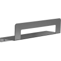 Gedy - Plank met handdoekhaak CLEO 30 cm metallic grijs