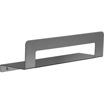 Gedy - Plank met handdoekhaak CLEO 30 cm metallic grijs