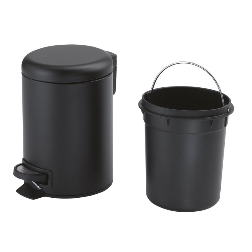 Gedy - Prullenbak POTTY 3 l met softclose, mat zwart