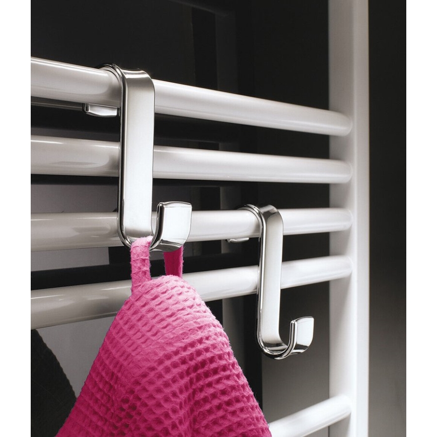 Gedy - Radiatorhaak glanzend chroom/thermoplastisch