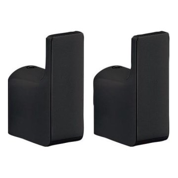 Gedy - SET 2x Muurhaak PIRENEI mat zwart
