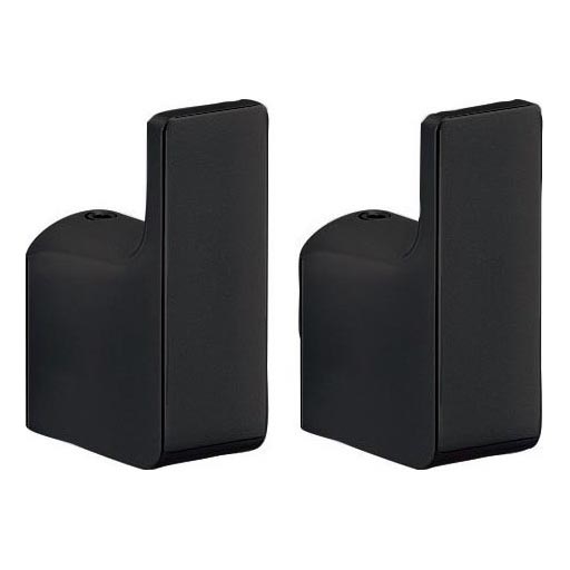 Gedy - SET 2x Muurhaak PIRENEI mat zwart