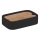 Gedy - Soap dish NINFEA zwart/bamboe