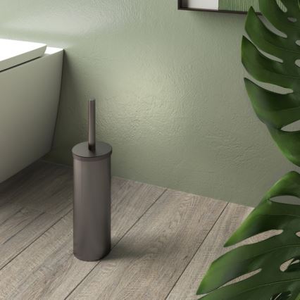 Gedy - Staande WC-borstel SCOPINO metallic grijs