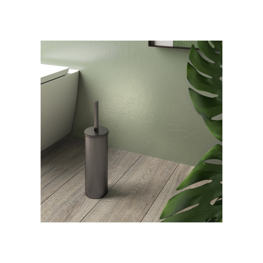 Gedy - Staande WC-borstel SCOPINO metallic grijs