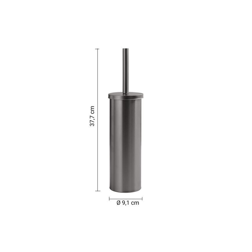 Gedy - Staande WC-borstel SCOPINO metallic grijs
