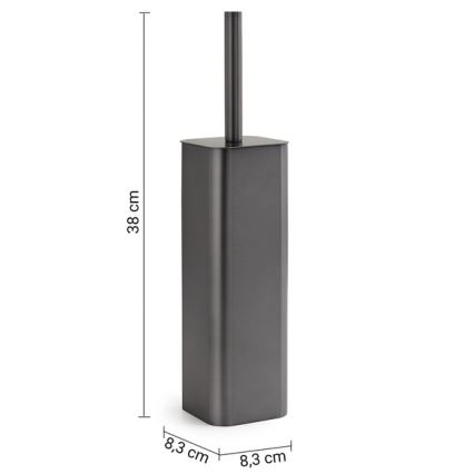 Gedy - Staande WC-borstel SCOPINO metallicgrijs