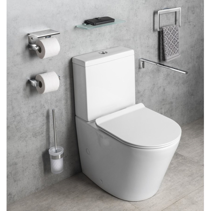 Gedy - Toiletpapierhouder PIRENEI glanzend chroom